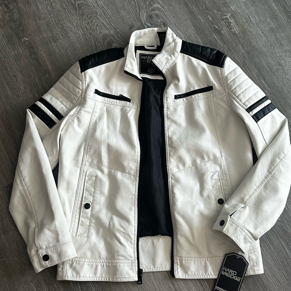 SOLD❗️Hard Edge - White and Black Men's Jacket